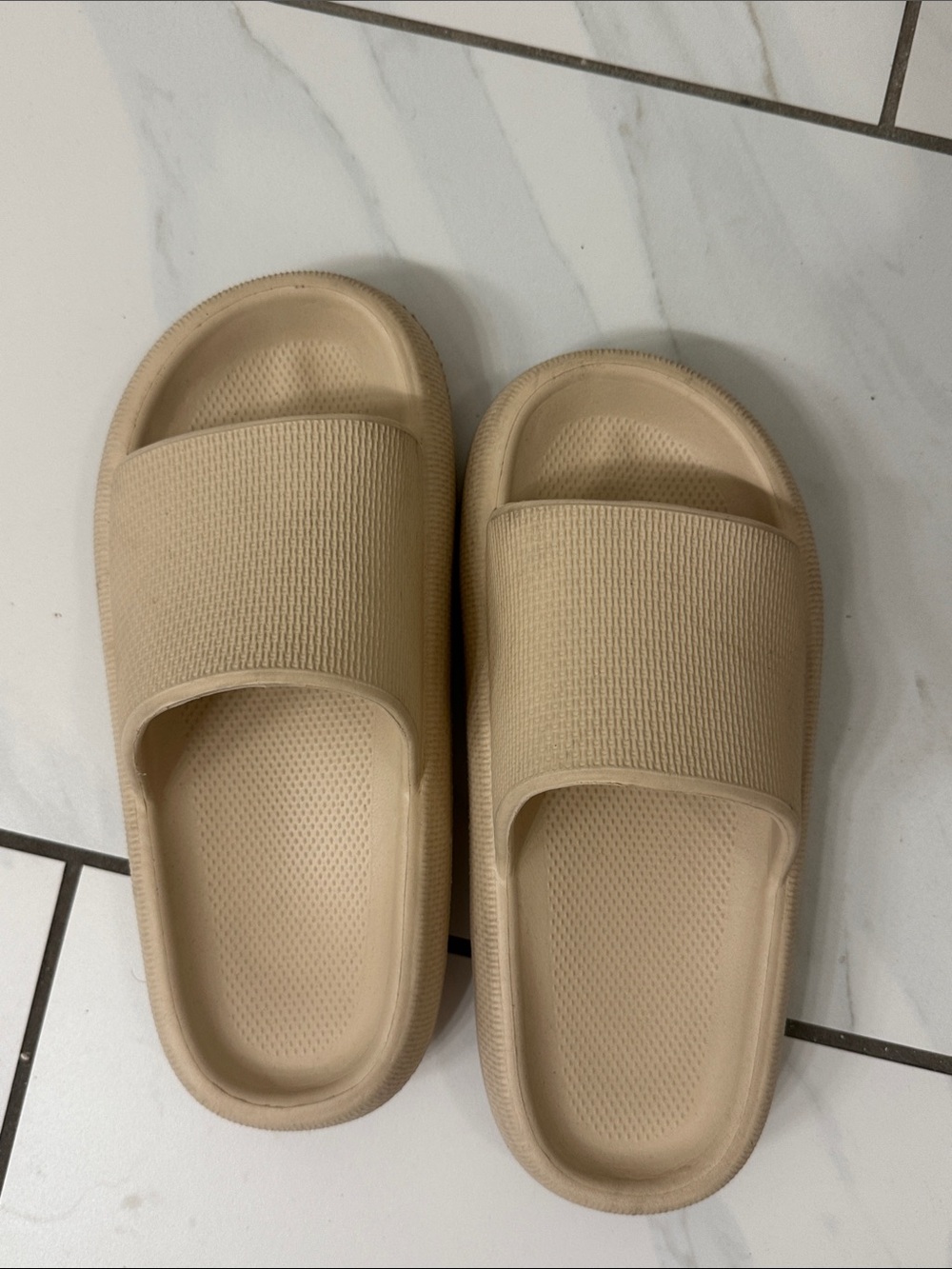 Amazon Beige Slide Sandals